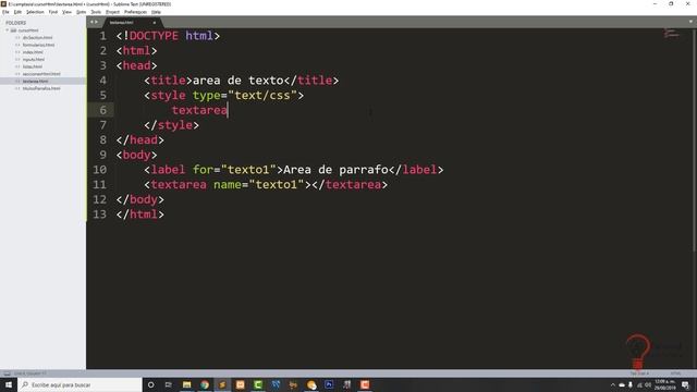 Curso de html básico | Control textarea o área de texto. Cap 9 смотреть онлайн
