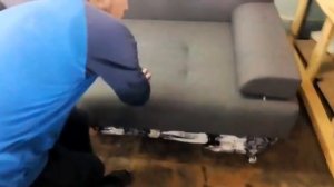 Диван Евро Книжка (Хилтон) с механизмом раскладки Тик Так.