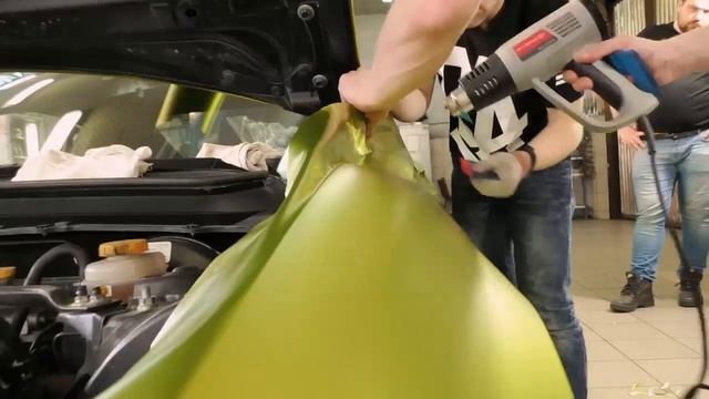 Toyota GT86 - Lime matte chrome смотреть онлайн