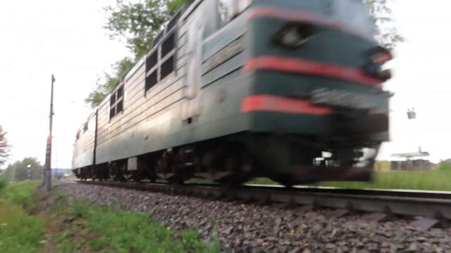 Электровоз ВЛ80С-164 станция Кстово 13.07.2020 смотреть онлайн