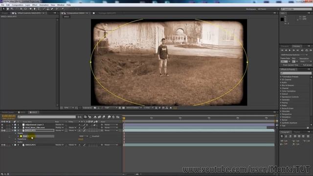 Эффект старинной съемки в After Effects смотреть онлайн