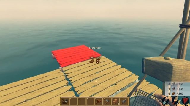 Raft Gameplay - Stranded in the Middle of an Ocean - Part 1 [Let's Play Raft Game / Raft Gameplay] смотреть онлайн