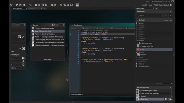 Part 9 - Making the Pieces slide in: Make a game like Candy Crush using Gamemaker Studio смотреть онлайн