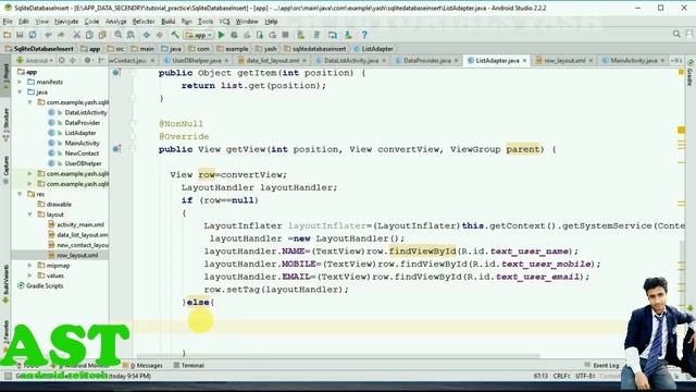 How to retrive saved data in list view in Android Sqlite database part two смотреть онлайн