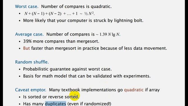 Analysis or Algorithms -- Series 1: (6) QuickSort Algorithm смотреть онлайн