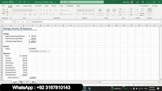 Exp19_Excel_Ch09_ML1_Expenses | Exp19 Excel Ch09 ML1 Expenses | Myitlab Pearson