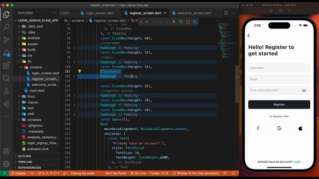 Login & Sign up flow: Sign up & Forgot Password Screens - Part 2 #flutter #ui #signup #beginner #ap смотреть онлайн