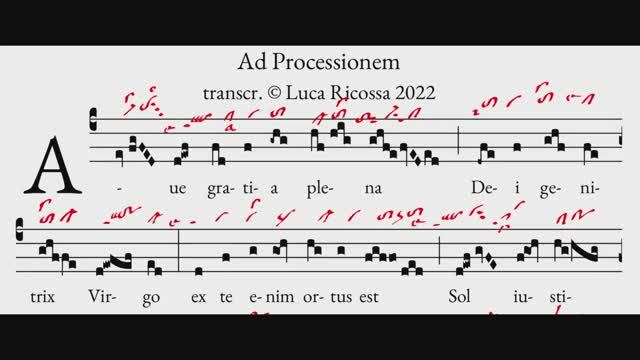 Ave gratia plena Dei Genitrix virgo