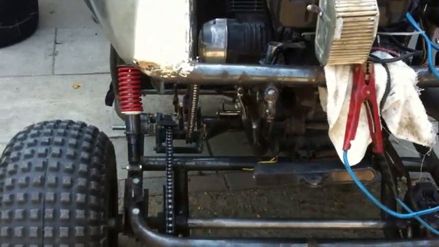 Homemade Dune Buggy Mini Sand Rail Cbx 550 1983 Close Up And Start