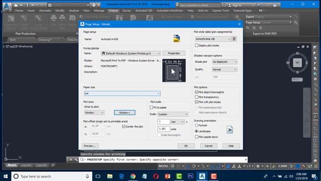 AutoCAD Tutorial: AutoCAD Print Setup - How To Print A Drawing - Autodesk AutoCAD In Urdu/Hindi смотреть онлайн