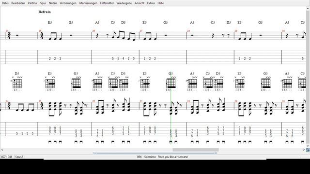 Rock You like a Hurricane - Scorpions - Tabs смотреть онлайн