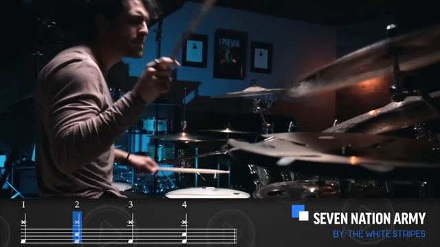 Play 10 SONGS with 1 EASY Drum Beat - Drum Lesson смотреть онлайн