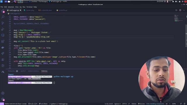 Advanced Keylogger - Send Screenshot By Mail | Learn to send attachment By Mail смотреть онлайн