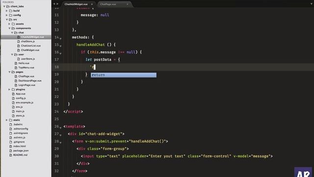 #14 Chat app with Vue.js and Laravel - Add Chat component - part 1 смотреть онлайн