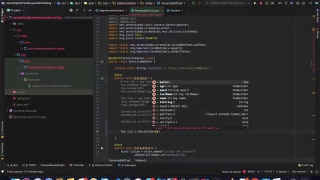 Usando Lombok 3 (Builder) | Curso Serenity Rest | Parte 18 | смотреть онлайн
