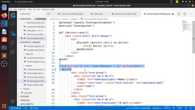 CRUD completo em Laravel e banco de dados MySQL (Parte 1/2). смотреть онлайн