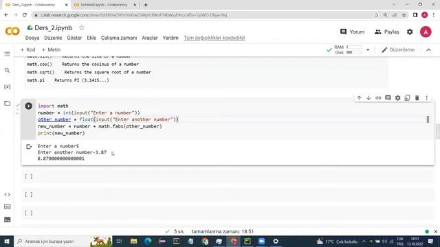 Python for Data Science #2 (Matematiksel İşlemler ve Math Kütüphanesi) смотреть онлайн