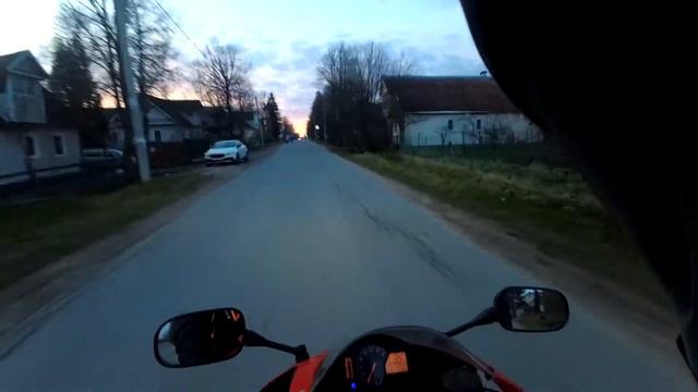 вечерний прокат до суперского места на honda cbr600rr , супер ночной закат смотреть онлайн