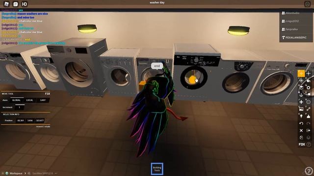ROBLOX WASHING MACHINE WASHER DAY PART 2