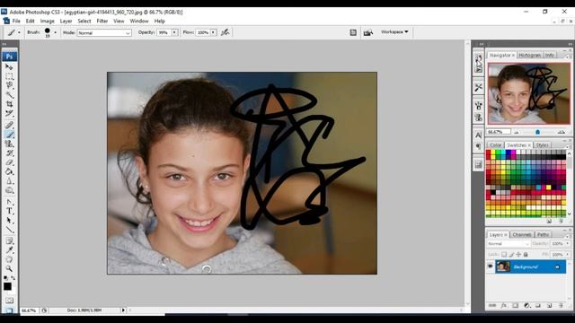 How to use History Brush Tool | Art History Tool | History Button in Adobe Photoshop | Tutorial -07 смотреть онлайн