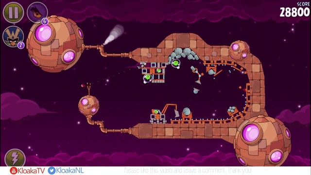 Angry Birds Space - Level 9-17 Brass Hogs Walkthrough (3 Stars) смотреть онлайн