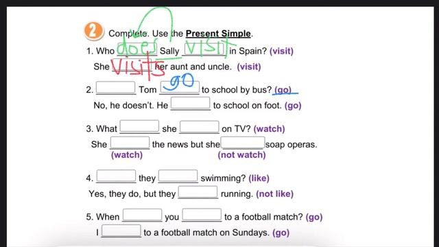 Present Simple Tense ทำแบบฝึกหัดให้ดู смотреть онлайн
