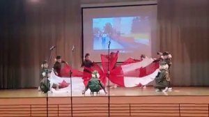 К 9 мая Танец с пятью полотнами "Над поклонной горой"