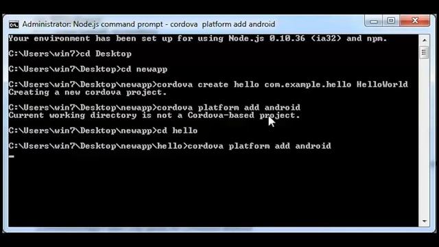 Create your First Cordova app the Cli Commands смотреть онлайн