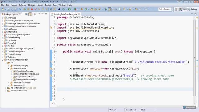 Data Driven Test using Excel-Part1 смотреть онлайн