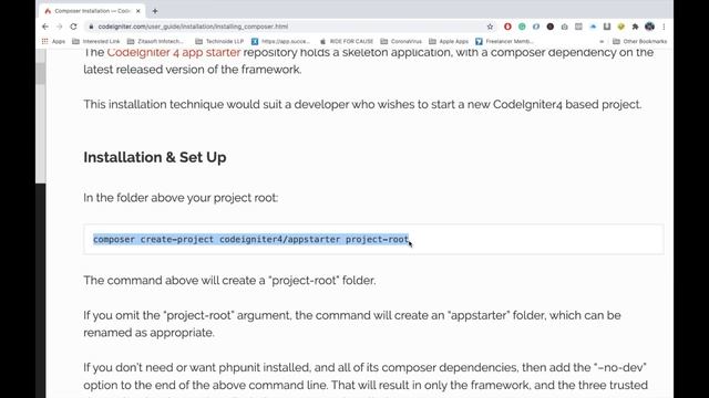 Codeigniter 4 - Composer Installation Method смотреть онлайн