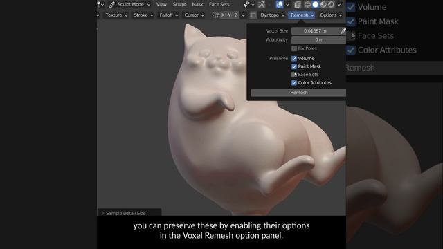 Blender Secrets - Voxel and Quad Remesh in Sculpt Mode (check captions for updated shortcuts) смотреть онлайн