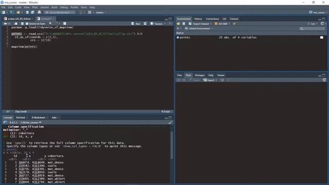 Convert CSV to shapefile in R смотреть онлайн