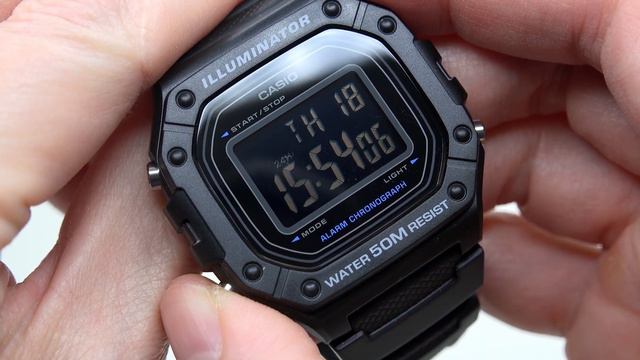 New Release CASIO 2023 W-218 With NEGATIVE LCD For 23$