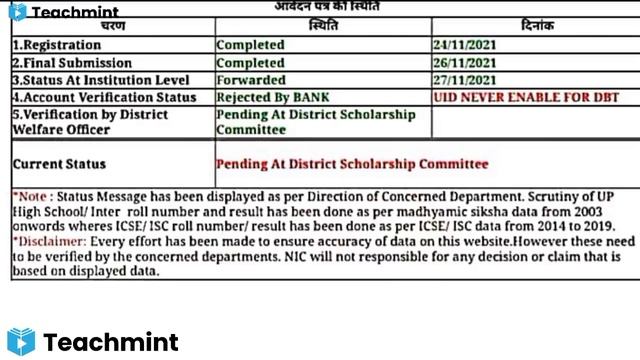 up scholarship UID never enable for DBT || up scholarship uid invalid problem || Teachmint смотреть онлайн