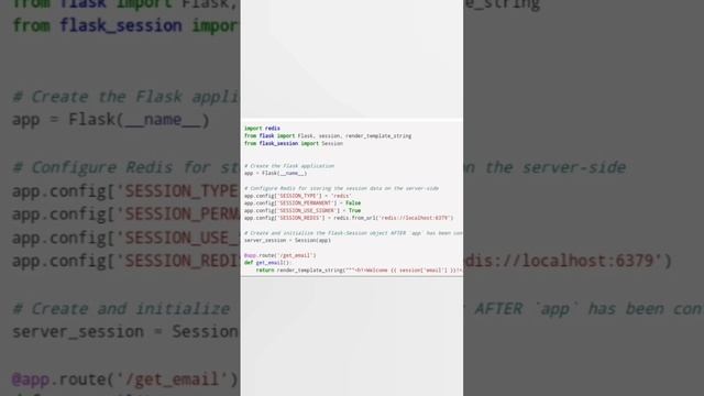 Server-side Sessions in Flask with Redis #developer #programming #flask #python смотреть онлайн