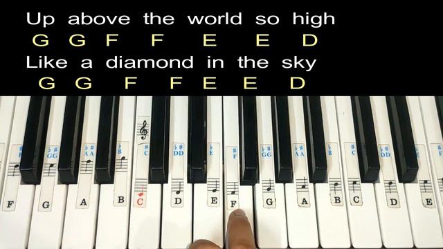 Play Twinkle Twinkle Little Stars 🌟🌟 in 2min On piano | With Written Notes and Chords #kidspiano смотреть онлайн
