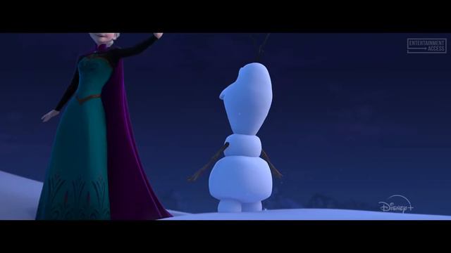 How Elsa Created Olaf Scene - ONCE UPON A SNOWMAN 2020 Movie Clip