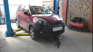 Переборка коробки передач МКПП на Chery indiS 1,3  Чери Индис  2012  1часть