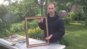 Как вставить картину в раму. Дубль 2.