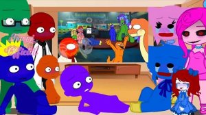 Rainbow Friends & Poppy Playtime React To Poppy Playtime vs Rainbow Friends Complete Edition  My AU