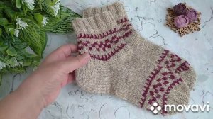Вязание. НОСКИ С ЖАККАРДОВЫМ РИСУНКОМ в коллекцию "НОСОЧНАЯ ЭТОПЕЯ". Готовая работа октября. Обзор.