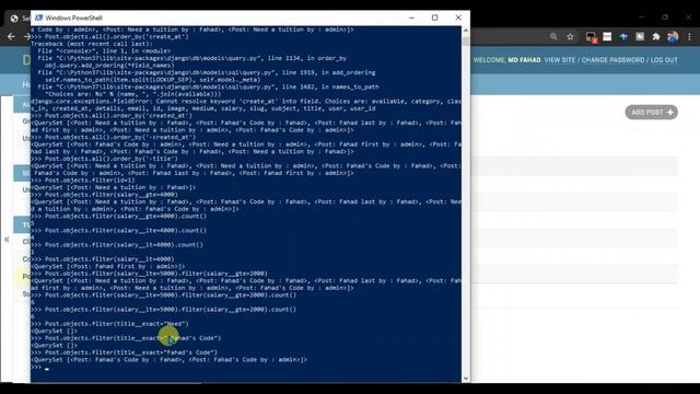 Part 43. Model Queries -Built In Model Queries| Python DJango Bangla (বাংলা) tutorial| Model Method смотреть онлайн