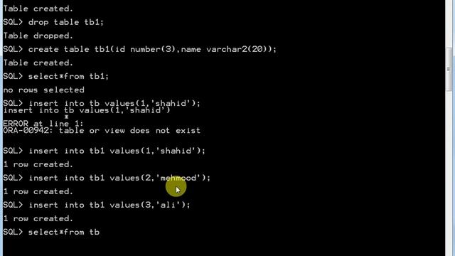 SQL RENAME DELETE TABLE смотреть онлайн