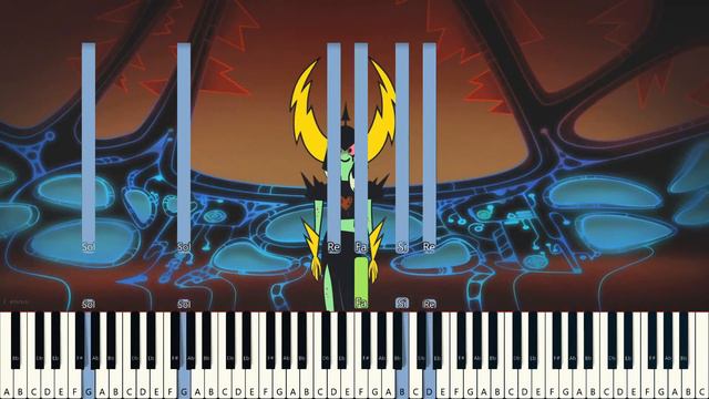I'm the Bad Guy- Wander over Yonder Song (piano tutorial) смотреть онлайн