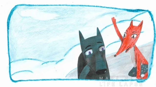 Анимационный буктрейлер по русской народной сказке "Лиса и волк" смотреть онлайн