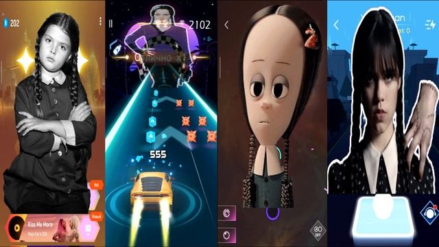 The Evolution Of Wednesday Addams 1964 Vs Wednesday 1991 VS Wednesday 2019 VS Wednesday 2022