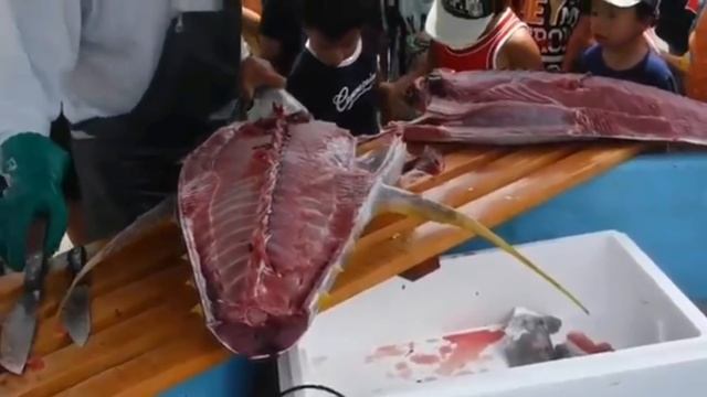 Япония Морепродукты - Разделка Свежего Тунца,Цукидзи Япония смотреть онлайн