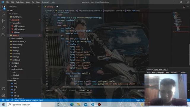 #47 CRUD create atau insert data ke database MariaDB dengan Node.js смотреть онлайн