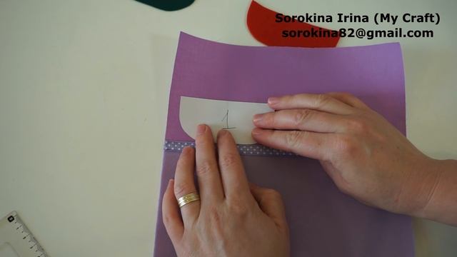 DIY! 3D felt pocket tutorial  МК: Объёмный карман из фетра