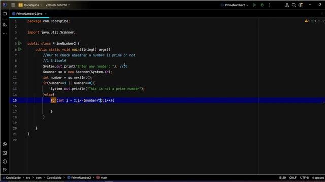 WAP to check whether a number is prime or not in #java | Prime number program in JAVA ? смотреть онлайн